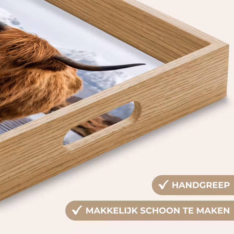 Dienblad - Schotse hooglander - Bruin - Water — 8