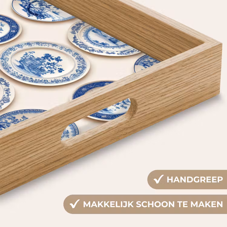Dienblad - Borden - Bomen - Planten - Blauw — 8