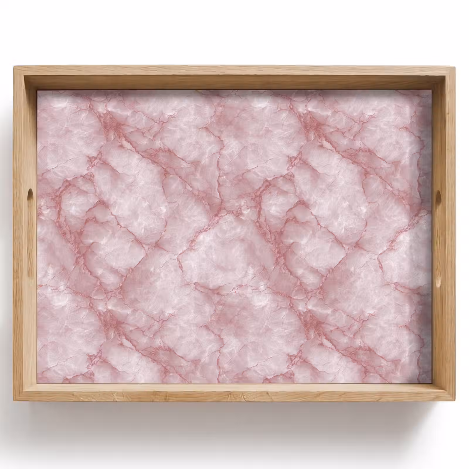 Dienblad - Roze - Kwartsmarmer - Aders — 1