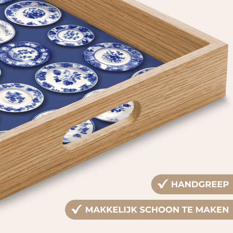 Dienblad - Borden - Floraal - Blauw — 8