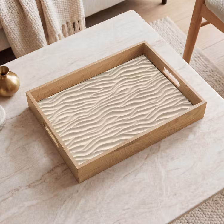Dienblad - Zand - Golven - Beige — 2