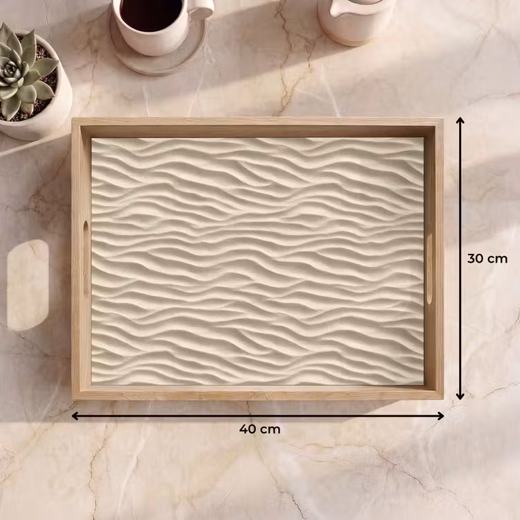 Dienblad - Zand - Golven - Beige — 7