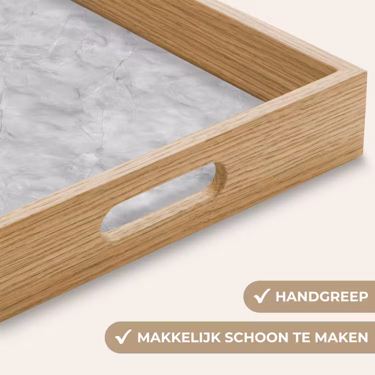 Dienblad - Grijs - Marmer - Mat — 8