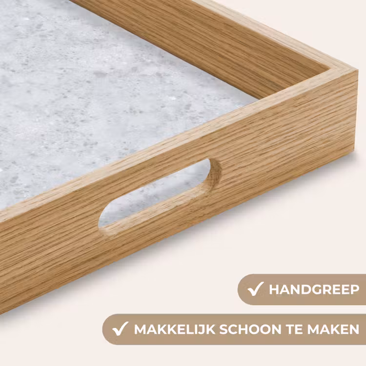 Dienblad - Grijs - Terrazzo-effect - Beton — 8