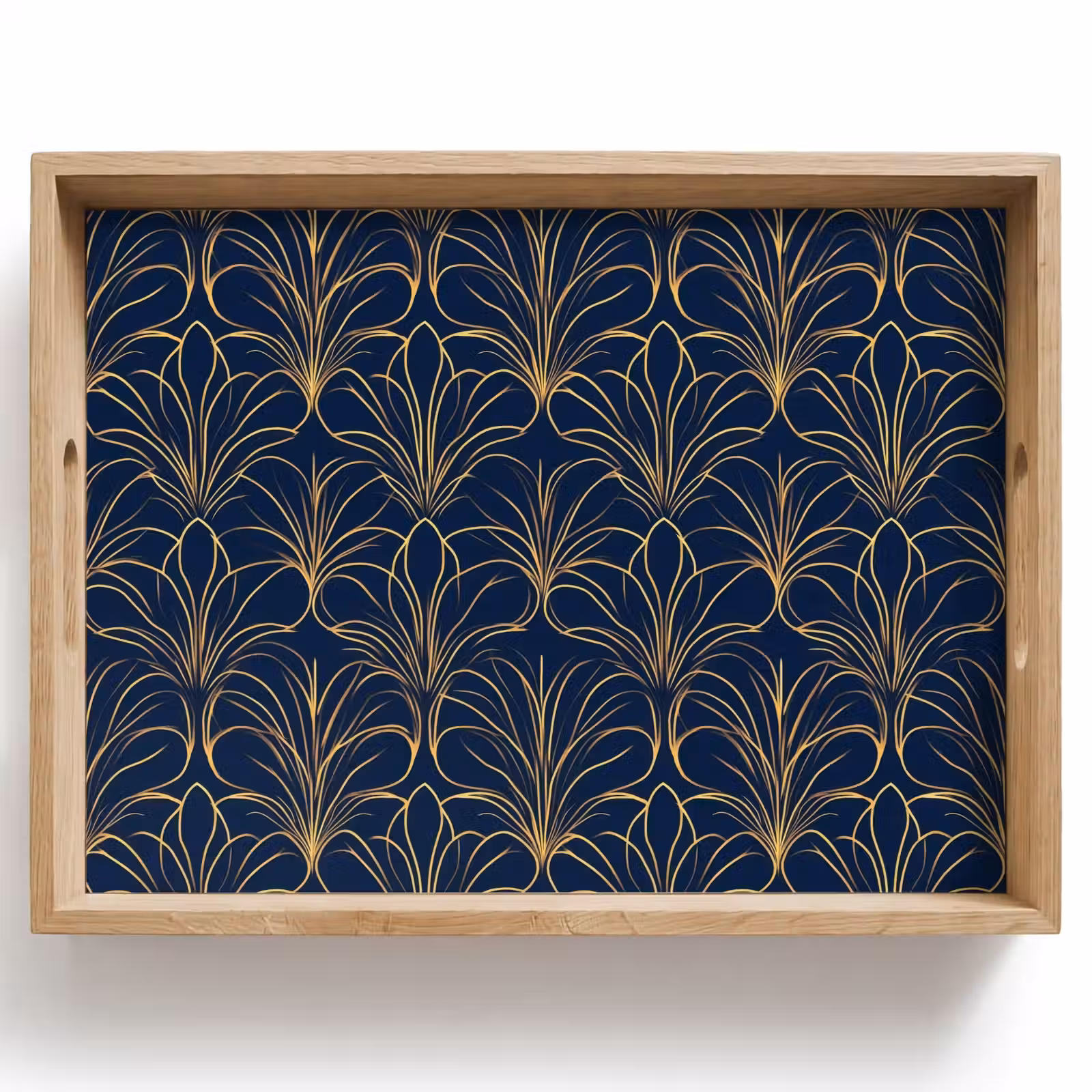 Dienblad - Deco - Waaier - Blauw — 1