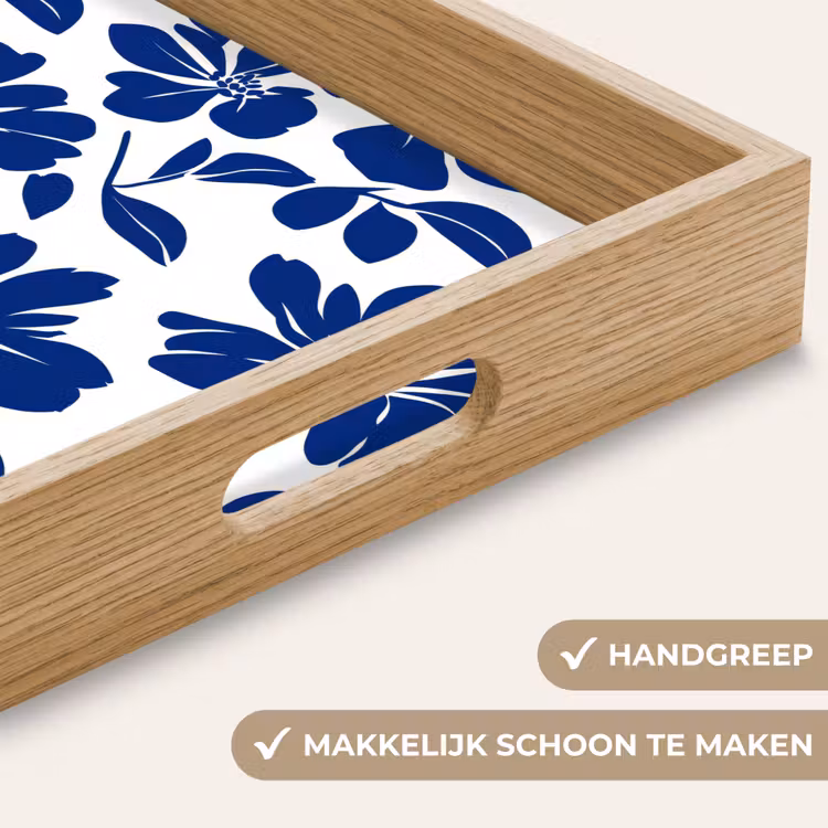 Dienblad - Floraal - Modern - Blauw — 8