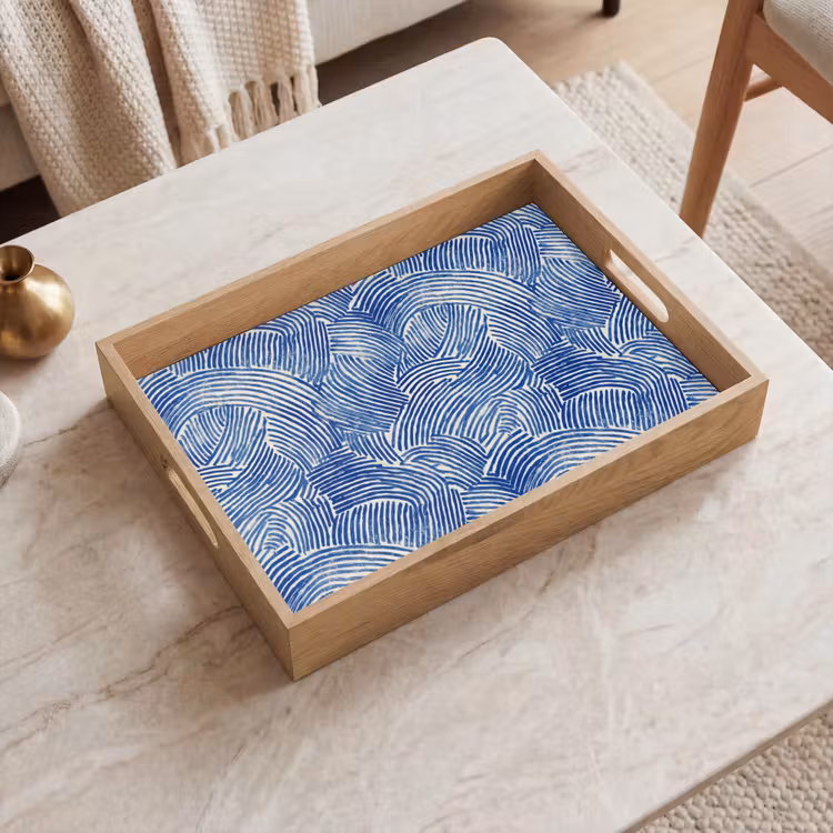 Dienblad - Modern - Abstract - Blauw — 2