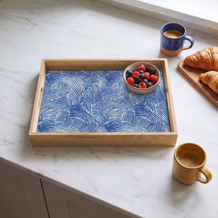 Dienblad - Modern - Abstract - Blauw — 3