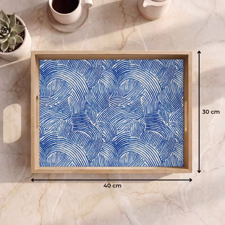 Dienblad - Modern - Abstract - Blauw — 7