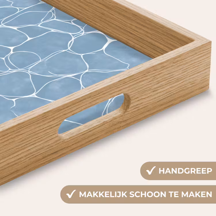 Dienblad - Organisch - Patroon - Blauw — 8