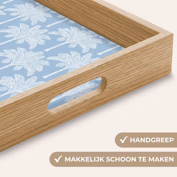 Dienblad - Palmboom - Modern - Blauw — 8