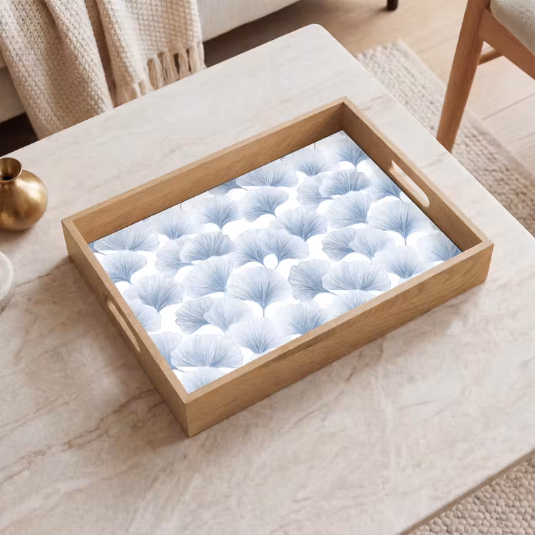 Dienblad - Waaier - Modern - Blauw — 2
