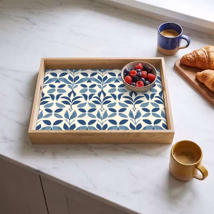 Dienblad - Flora - Modern - Blauw — 3