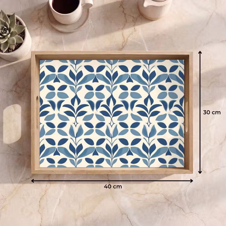 Dienblad - Flora - Modern - Blauw — 7
