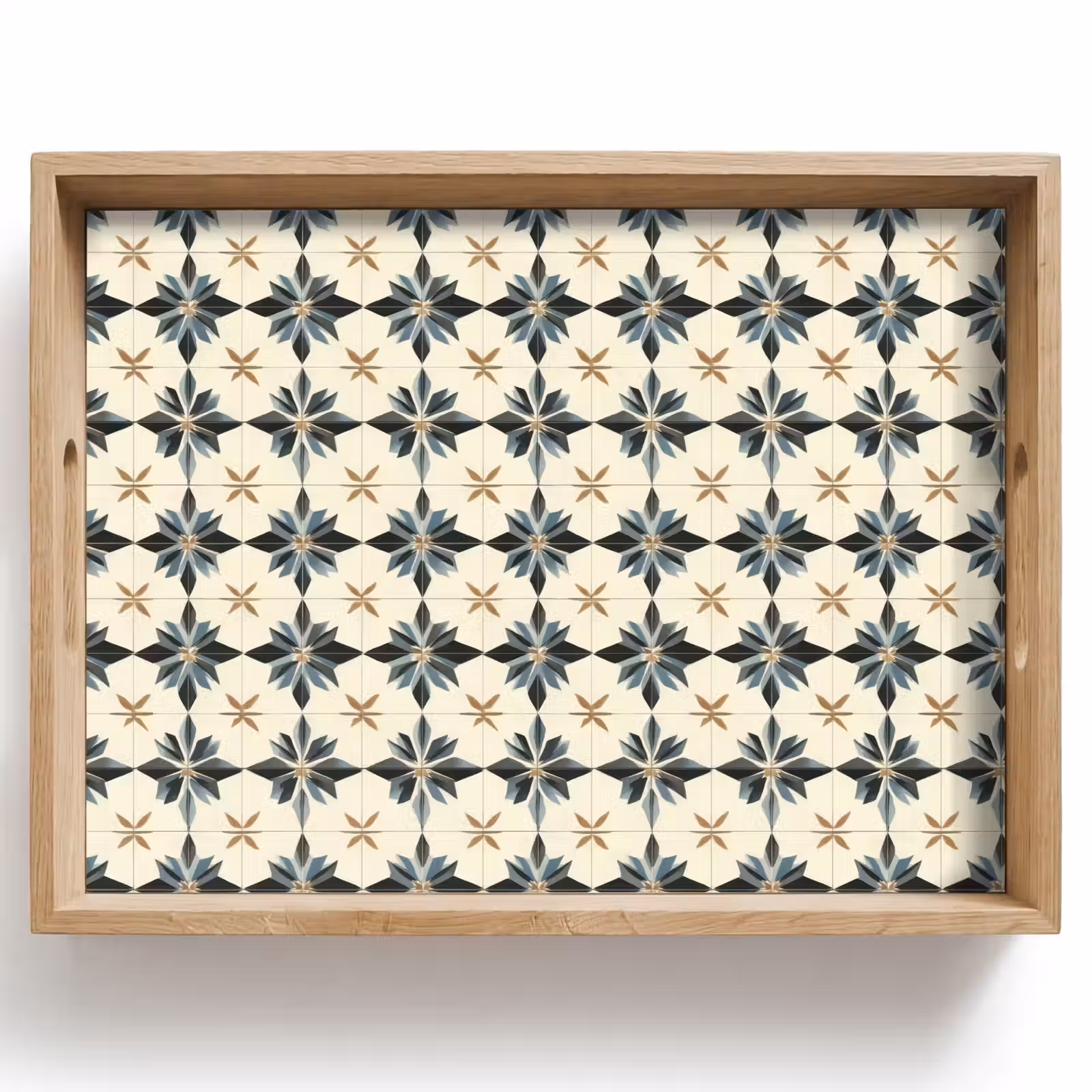 Dienblad - Sierlijk - Ornament - Blauw — 1