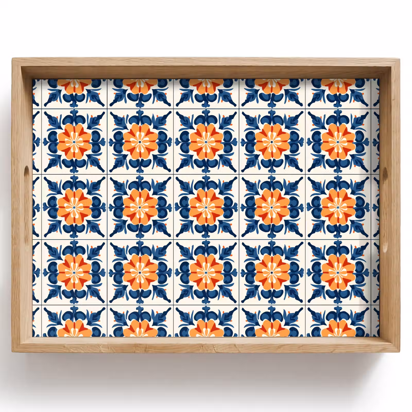 Dienblad - Traditioneel - Tegel - Oranje — 1