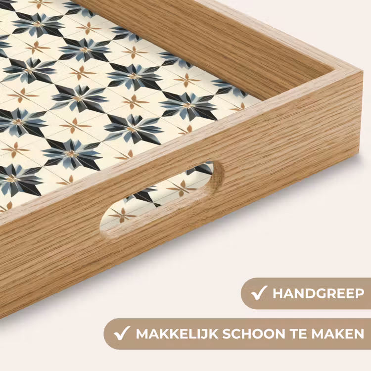 Dienblad - Sierlijk - Ornament - Blauw — 8