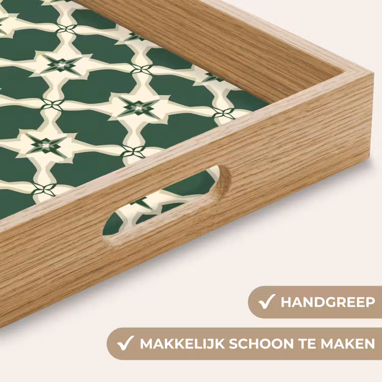Dienblad - Tegel - Klassiek - Groen — 8