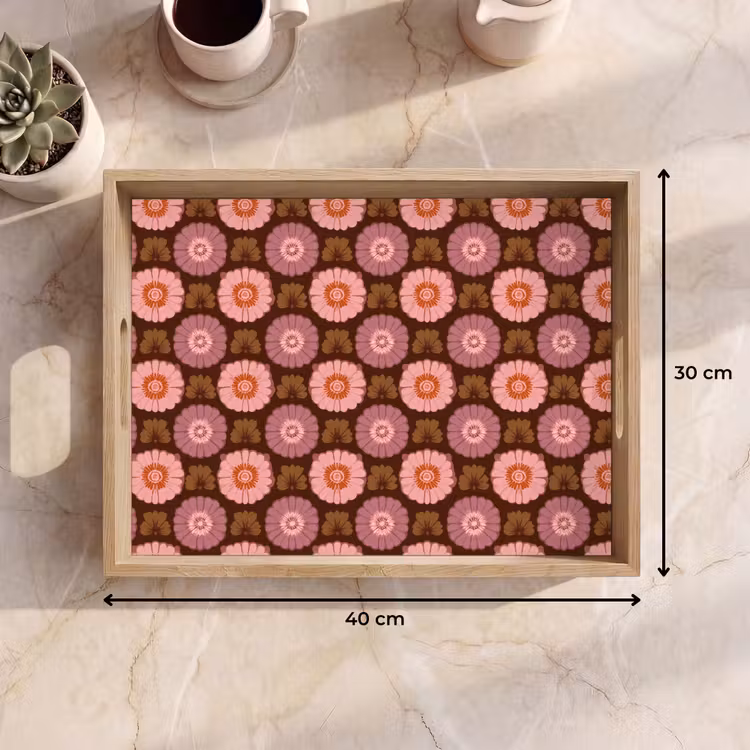 Dienblad - Retro - Madelief - Roze — 7