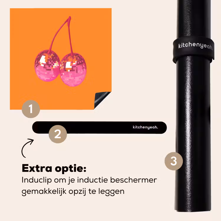 Inductie beschermer - Discoballen - Kers - Spiegels - Roze — 8