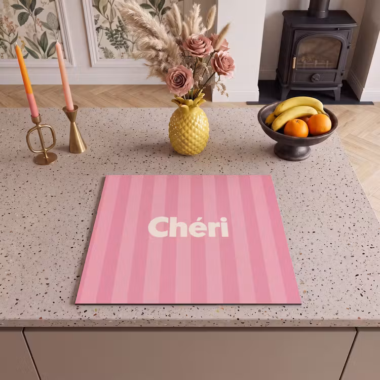 Inductie beschermer - Gestreept - Roze - Chéri — 3