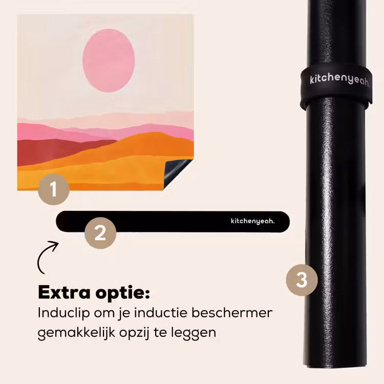 Inductie beschermer - Heuvels - Oranje - Zon - Abstract — 8