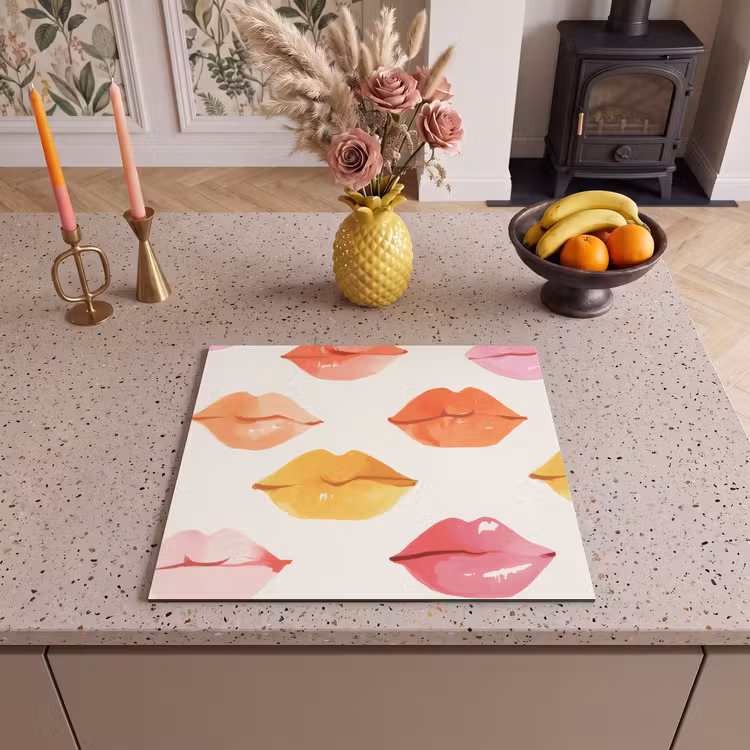 Inductie beschermer - Lippen - Kleurrijk - Glanzend — 3