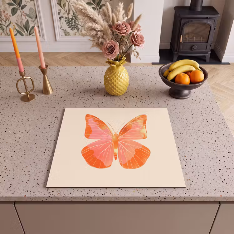 Inductie beschermer - Vlinder - Minimalistisch - Roze — 3