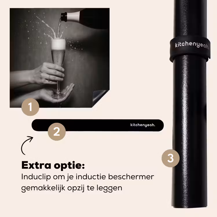 Inductie beschermer - Champagnefles - Glas - Minimalistisch - Spetters — 8
