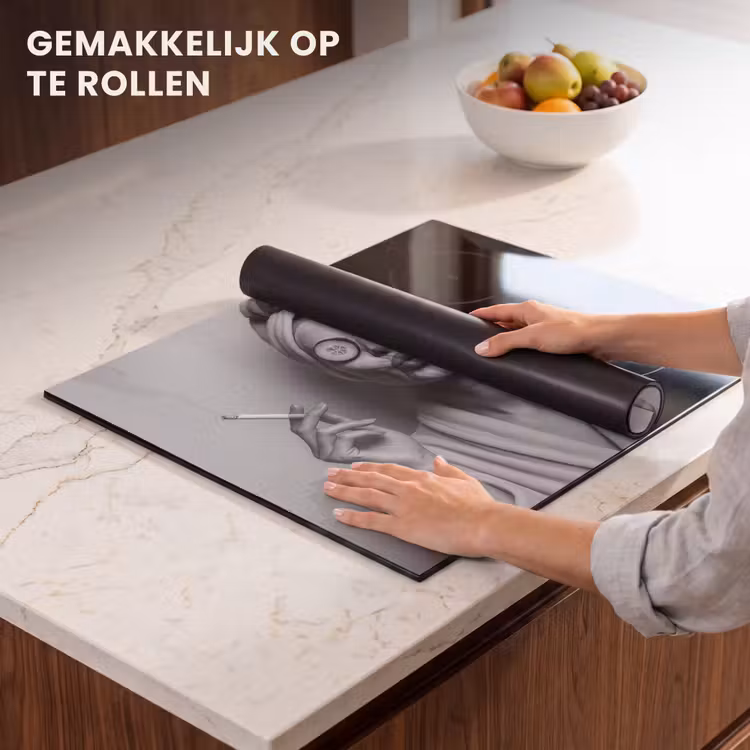 Inductie beschermer - Vrouw - Masker - Wijn - Sigaret — 7
