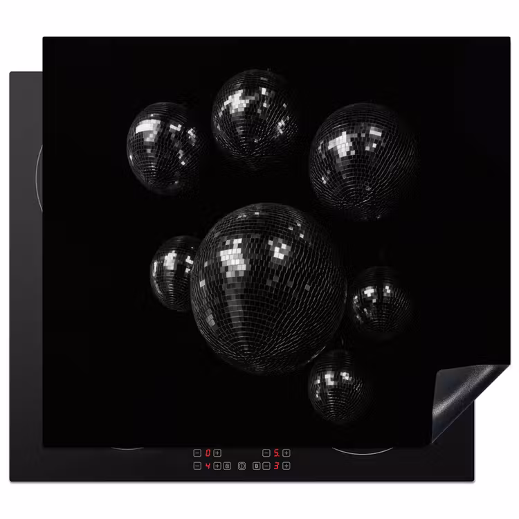 Inductie beschermer - Discoballen - Minimalistisch - Zwart — 1