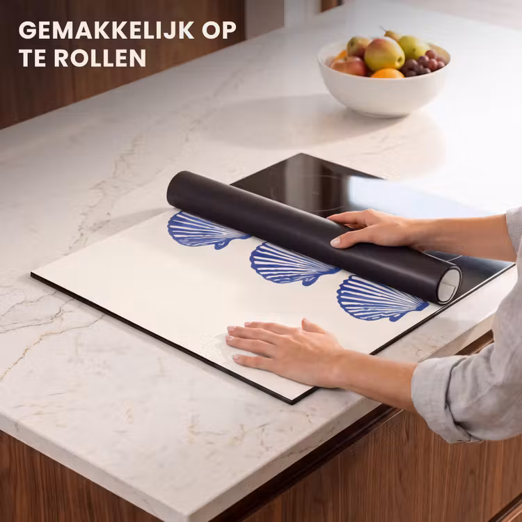 Inductie beschermer - Schelpen - Blauw - Patroon — 7