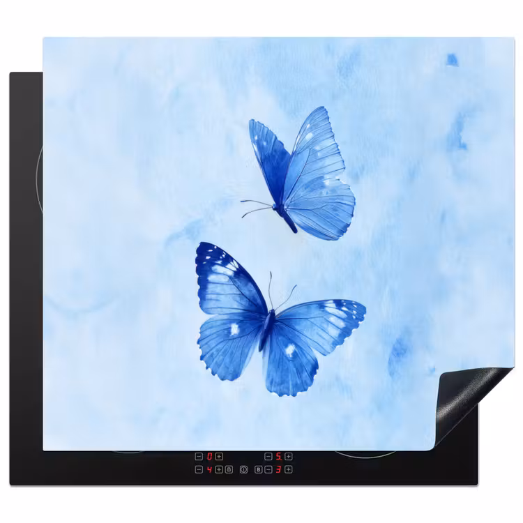 Inductie beschermer - Vlinders - Sierlijk - Blauw — 1