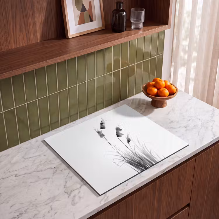 Inductie beschermer - Minimalistisch - Stelen - Wit — 4