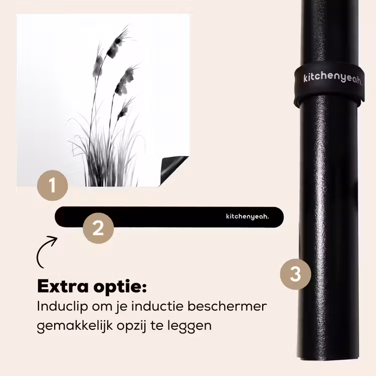 Inductie beschermer - Minimalistisch - Stelen - Wit — 8