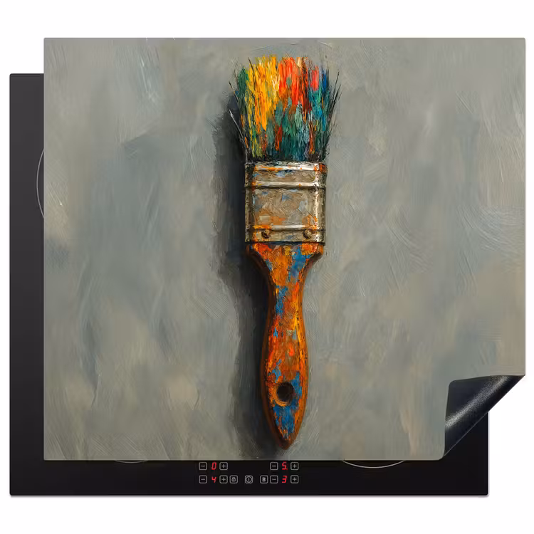 Inductie beschermer - Verf - Kwast - Schilderij — 1