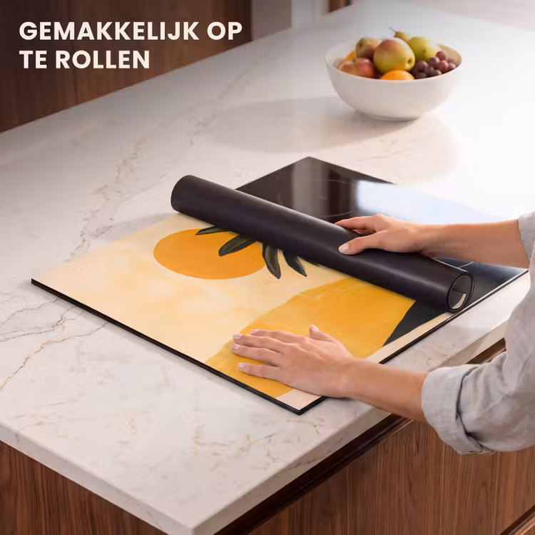 Inductie beschermer - Illustratie - Palmboom - Zon - Heuvels — 7