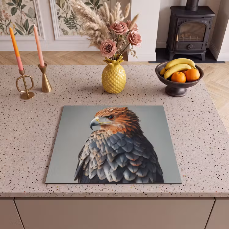 Inductie beschermer - Vogel - Realistisch - Veren - Bruin — 3