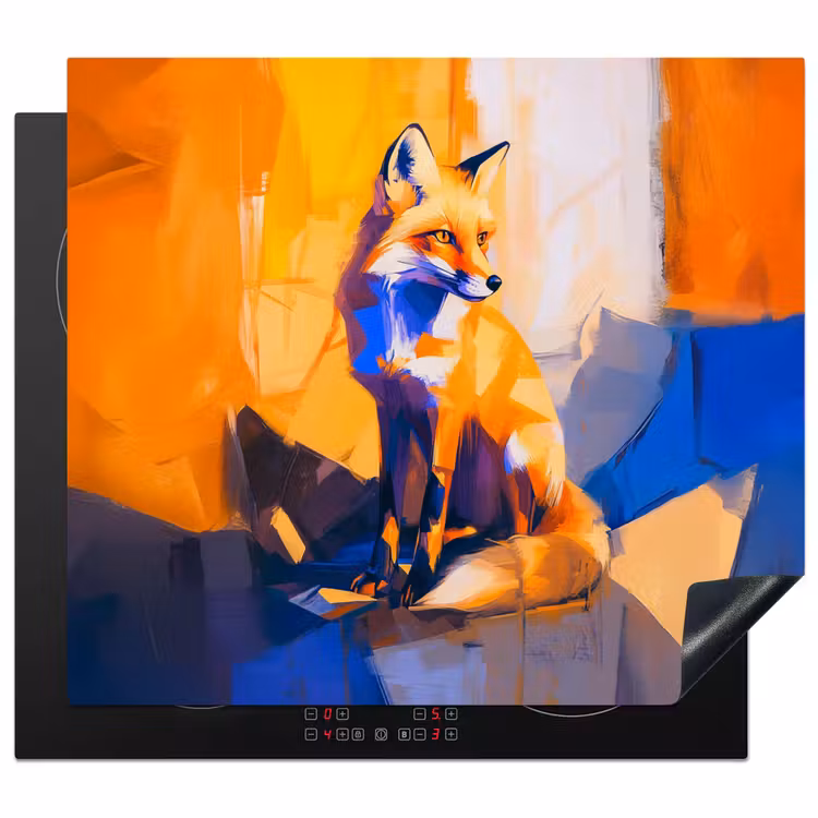 Inductie beschermer - Vos - Oranje - Vormen - Abstract — 1