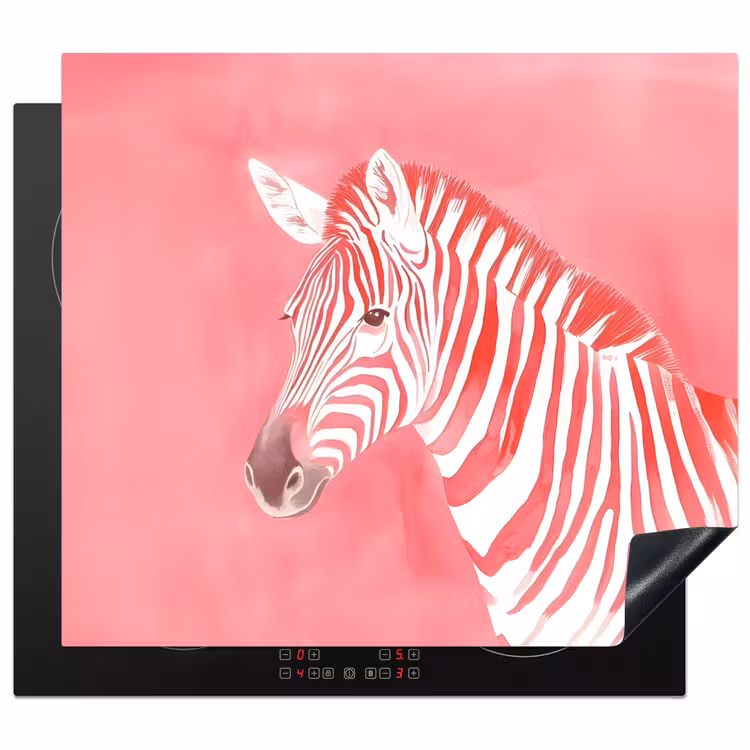 Inductie beschermer - Zebra - Pink - Verf — 1