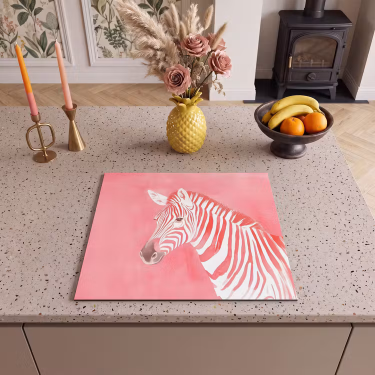 Inductie beschermer - Zebra - Pink - Verf — 3