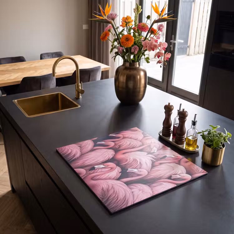 Inductie beschermer - Flamingo - Roze - Dieren — 2
