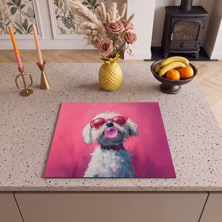 Inductie beschermer - Pink - Hond - Bubbel — 3