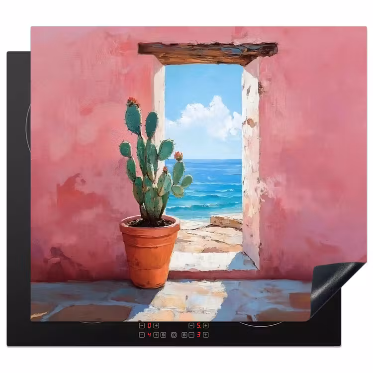 Inductie beschermer - Zee - Roze - Cactus — 1