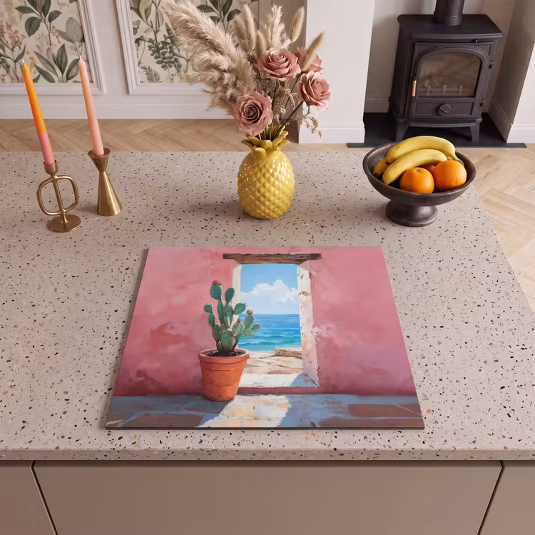 Inductie beschermer - Zee - Roze - Cactus — 3