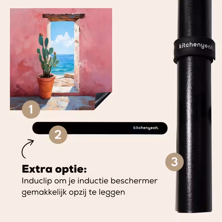 Inductie beschermer - Zee - Roze - Cactus — 8