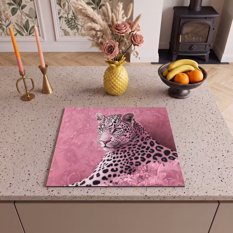 Inductie beschermer - Panter - Luxe - Roze — 3