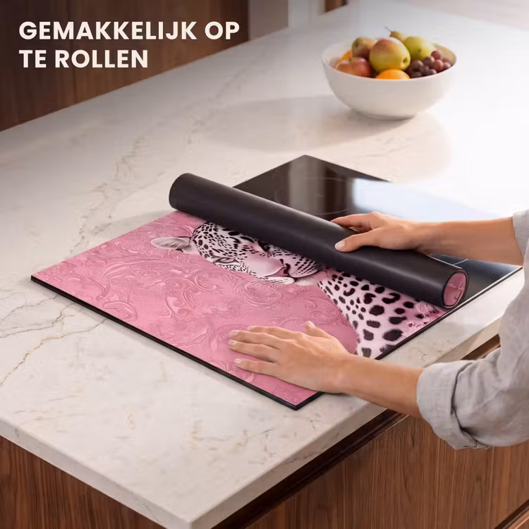 Inductie beschermer - Panter - Luxe - Roze — 7