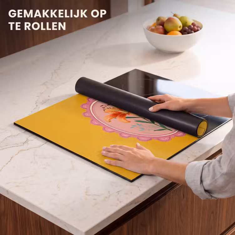 Inductie beschermer - Lelie - Oranje - Lijst - Ovaal — 7