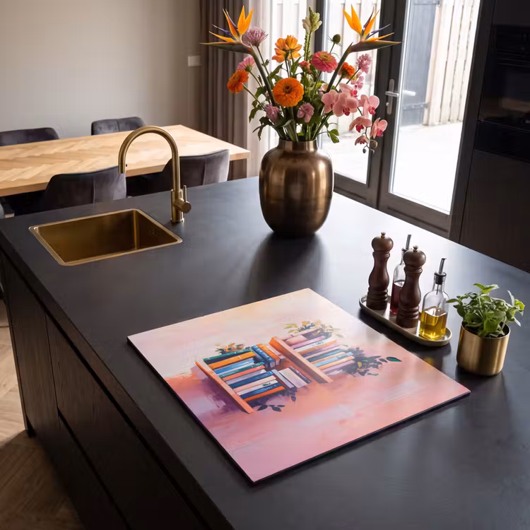 Inductie beschermer - Planken - Boeken - Bladeren — 2